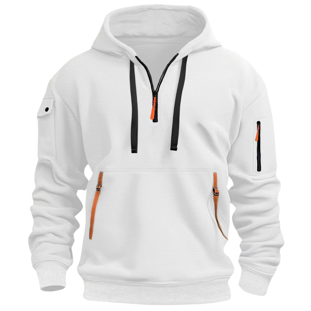 Samuel Casual Zip-Pocket Hoodie