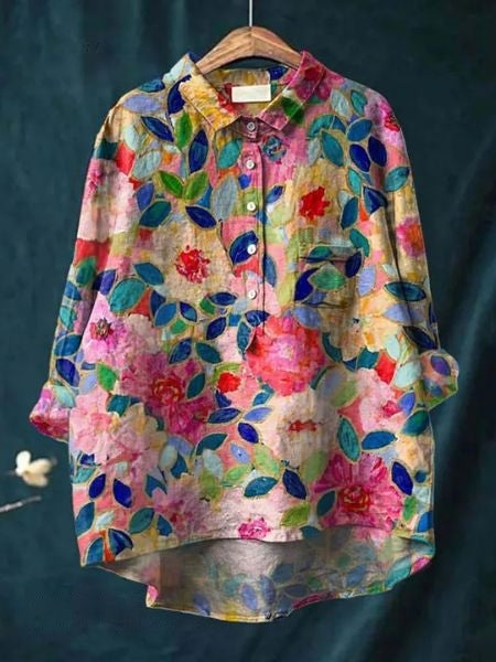 Monette | Floral Blouse, women's blouse – view 10