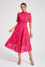 Jasmin Chic Lace Midi Dress
