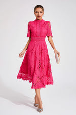 Jasmin Chic Lace Midi Dress