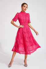 Jasmin Chic Lace Midi Dress