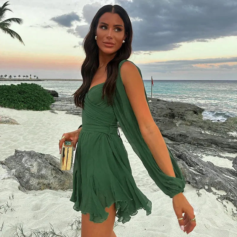 Sabine Puff Sleeve Summer Mini Dress