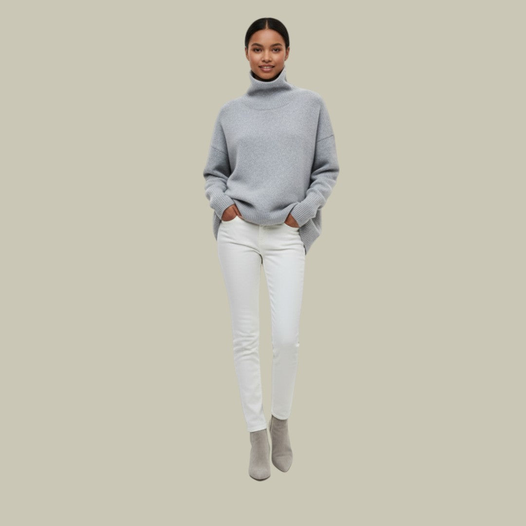 Stefanie Relaxed Fit Turtleneck Sweater