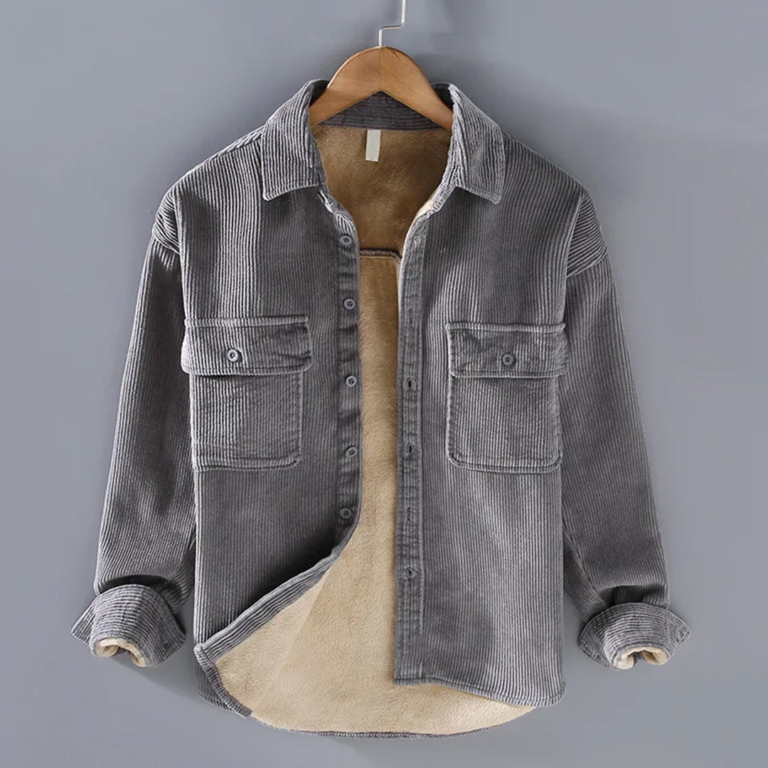 Peter Corduroy Button-Front Jacket