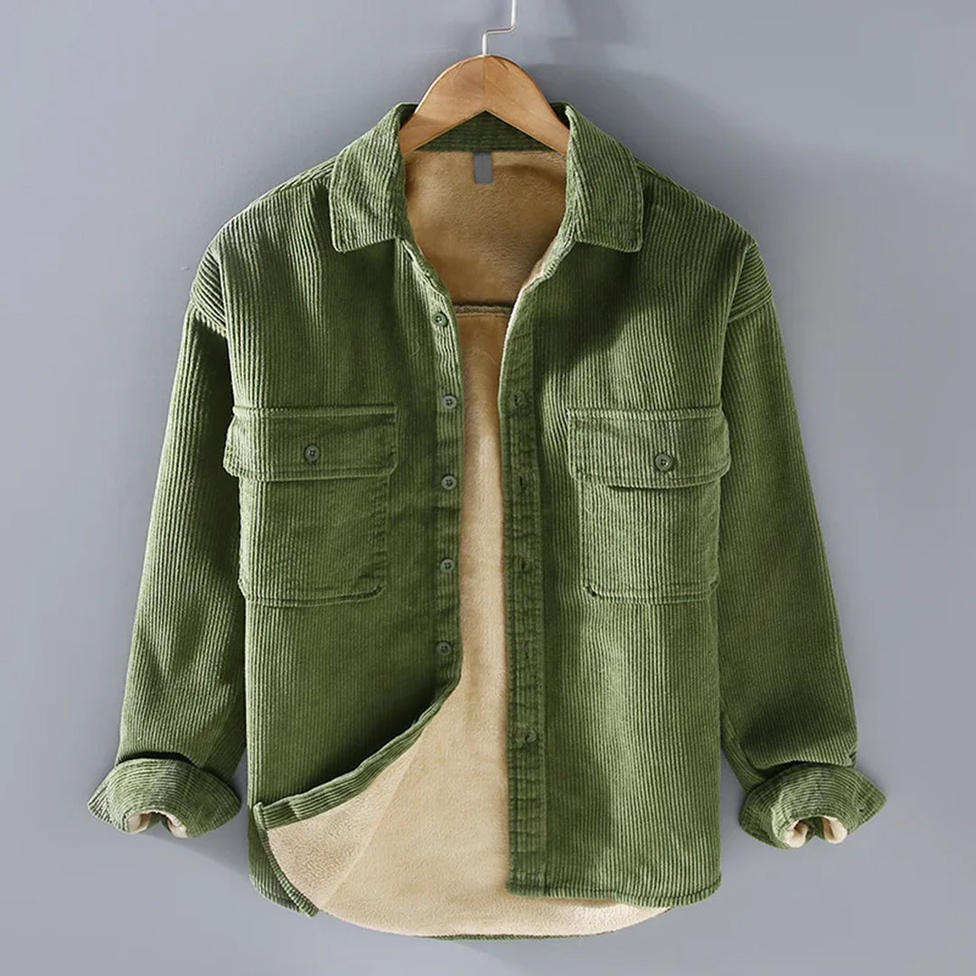 Peter Corduroy Button-Front Jacket