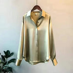 Emilia Silk Button-Front Blouse