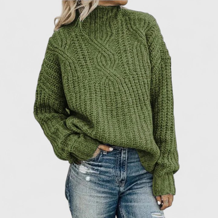 Andreas Ribbed Long-Sleeve Winter Sweater