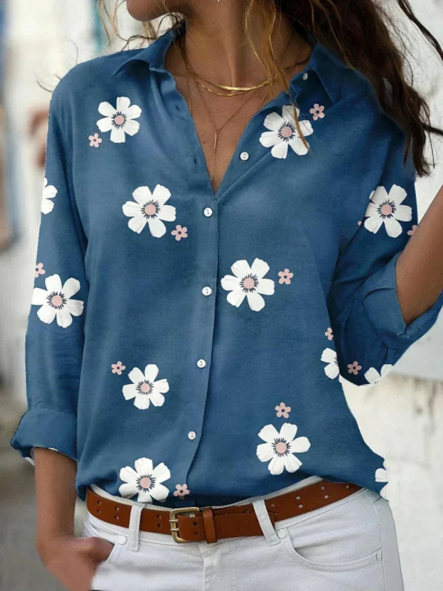 Johanna Floral Long-Sleeve Button-Up Shirt