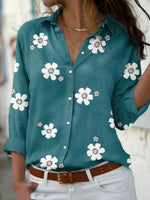Johanna Floral Long-Sleeve Button-Up Shirt