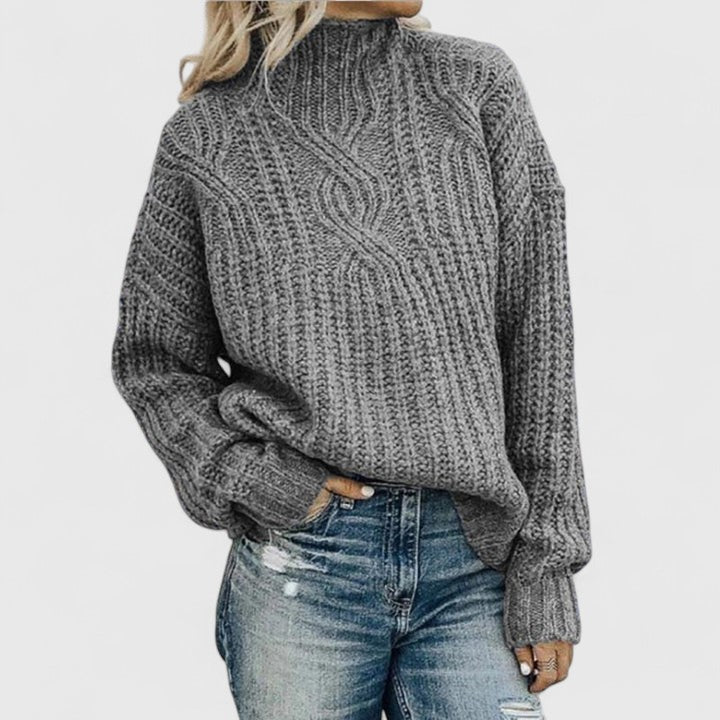 Andreas Ribbed Long-Sleeve Winter Sweater