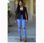 Jana Open-Front Long-Sleeve Blazer
