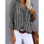 Natascha Striped Casual Summer Blouse