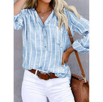 Natascha Striped Casual Summer Blouse