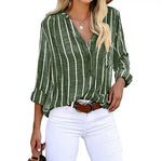 Natascha Striped Casual Summer Blouse