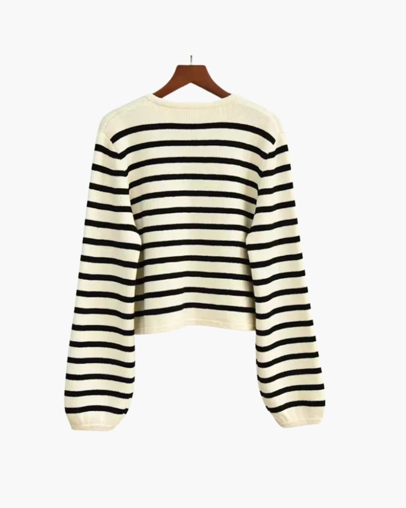 Premium Striped Wool Vest, women's knit vest – view 2