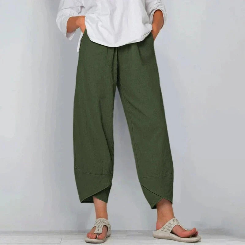Hanna Wide Leg Cropped Pants