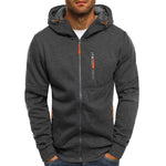 Karl Casual Zip-Up Hoodie