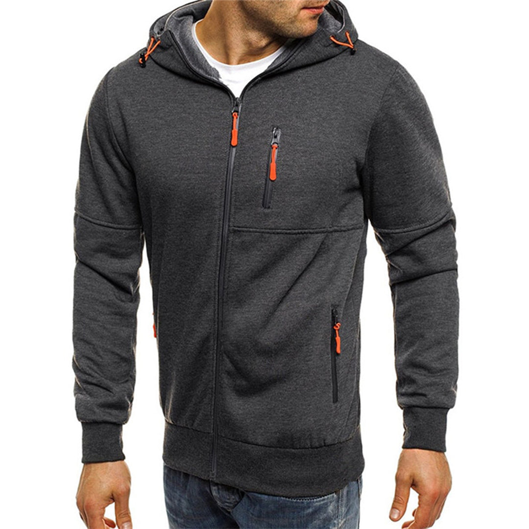 Karl Casual Zip-Up Hoodie