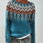 Andrea Nordic Print Christmas Sweater