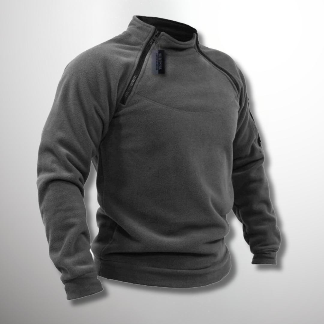 Friedrich Quarter-Zip Mock Neck Sweater
