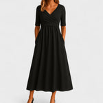 Elsa V-Neck Wrap Dress
