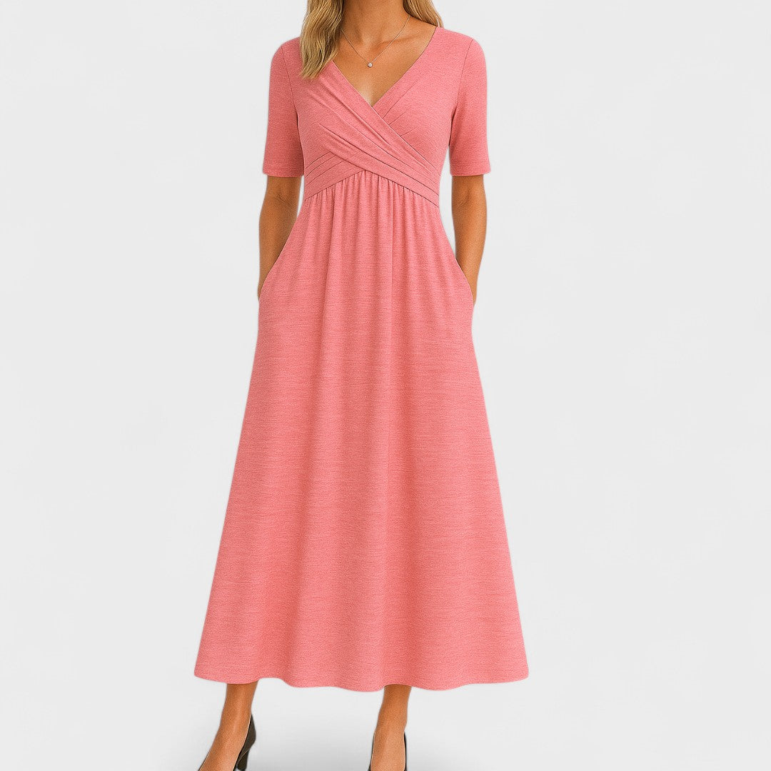 Elsa V-Neck Wrap Dress