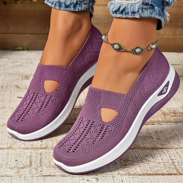 Lydia Slip-On Knit Walking Sneakers
