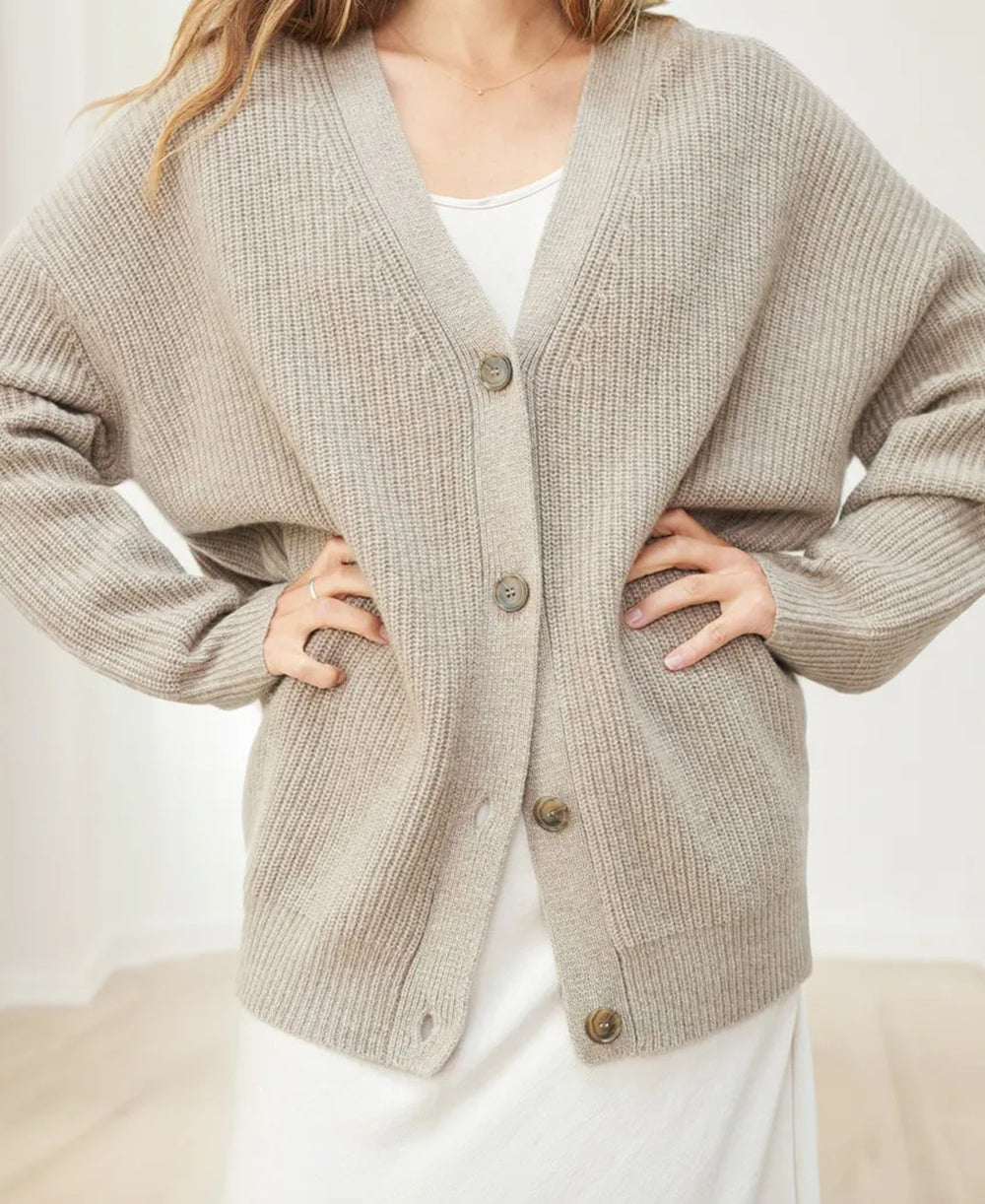 Johanna Oversized Button-Up Cardigan