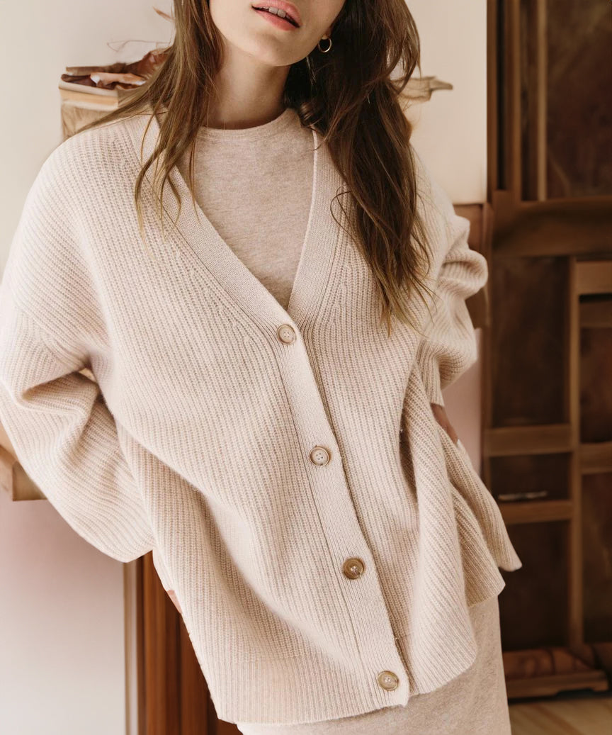 Johanna Oversized Button-Up Cardigan