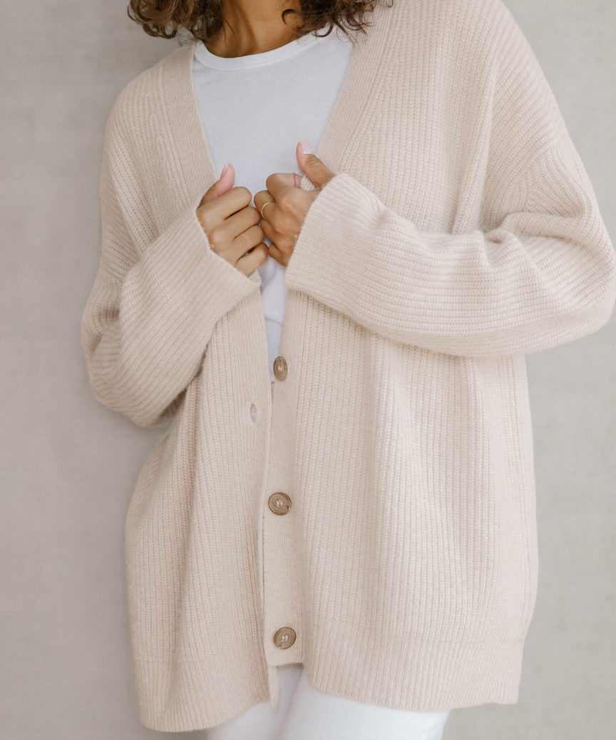 Johanna Oversized Button-Up Cardigan