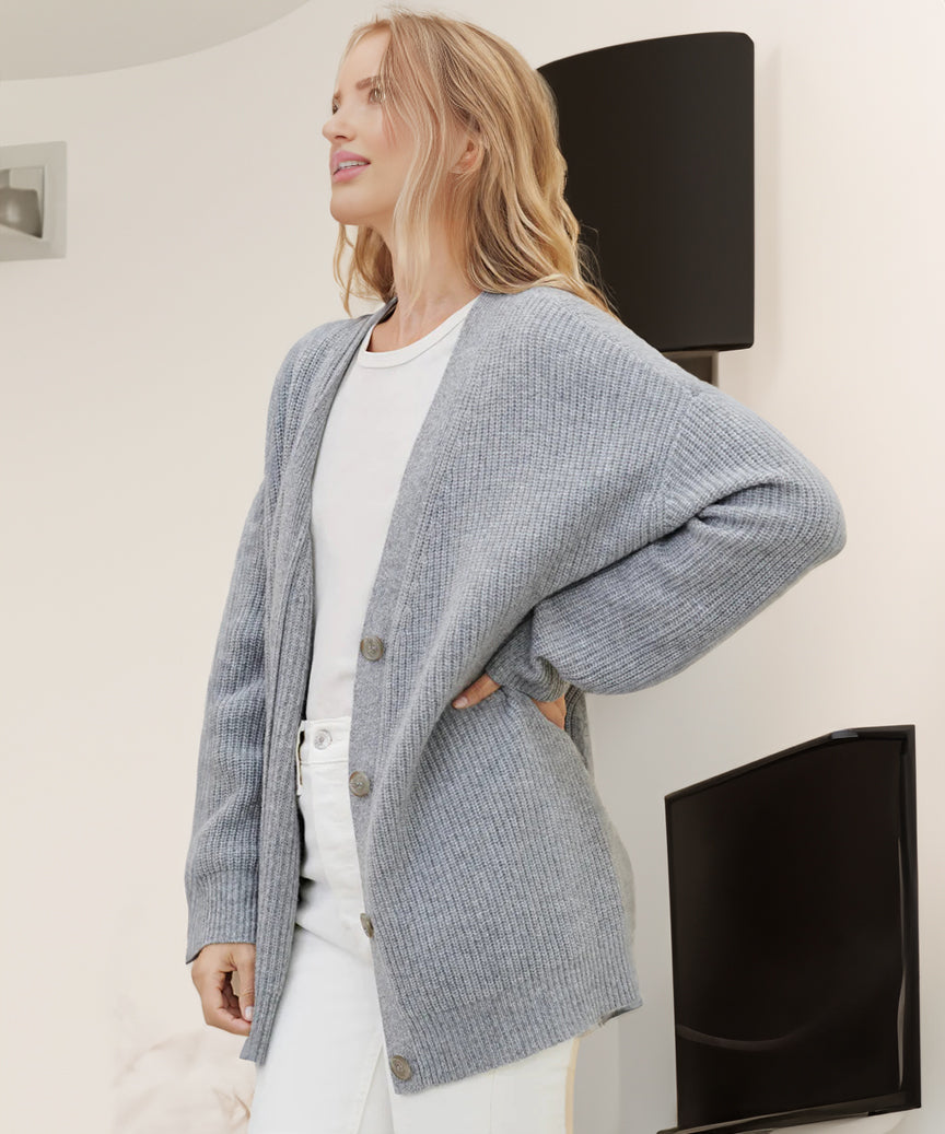 Johanna Oversized Button-Up Cardigan