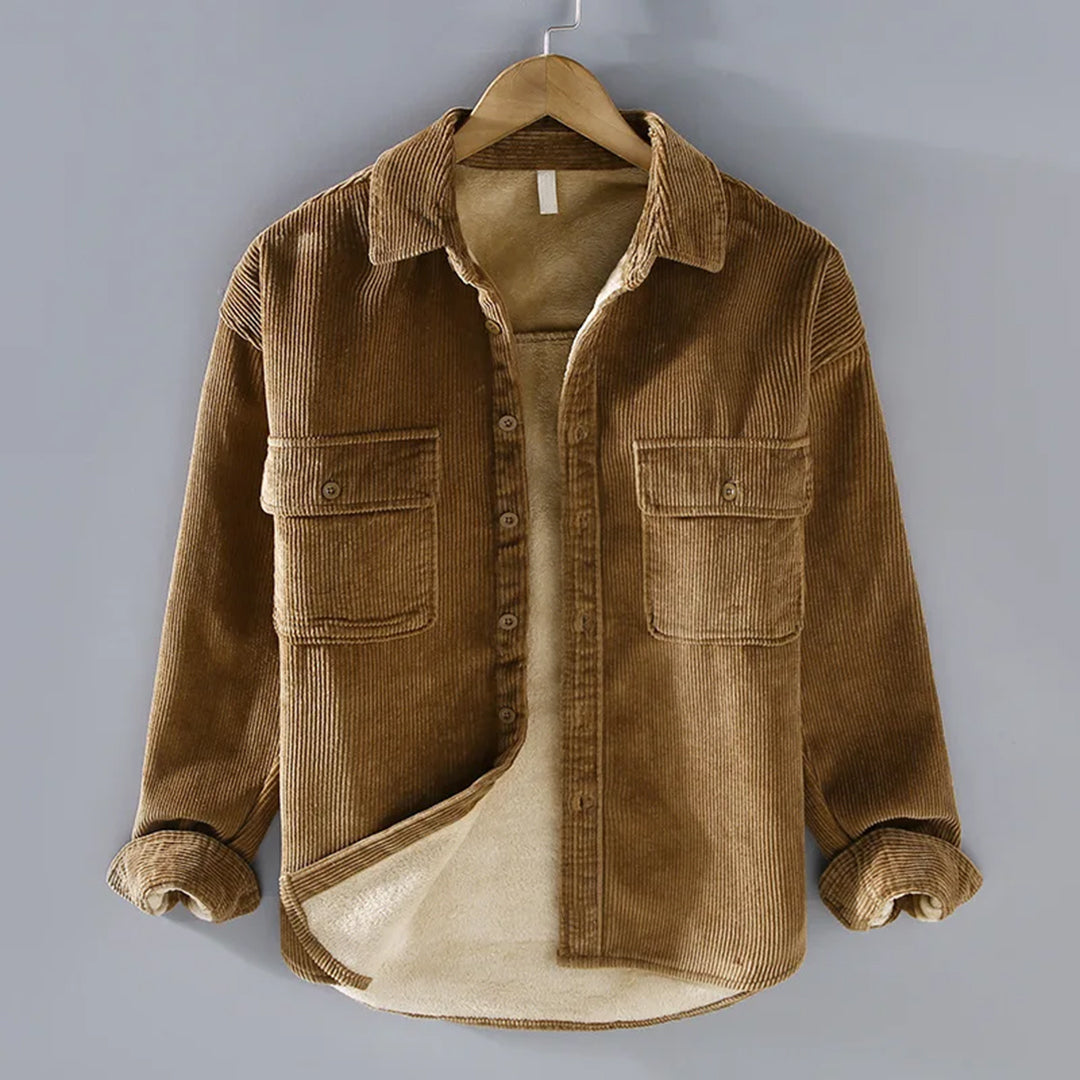 Peter Corduroy Button-Front Jacket