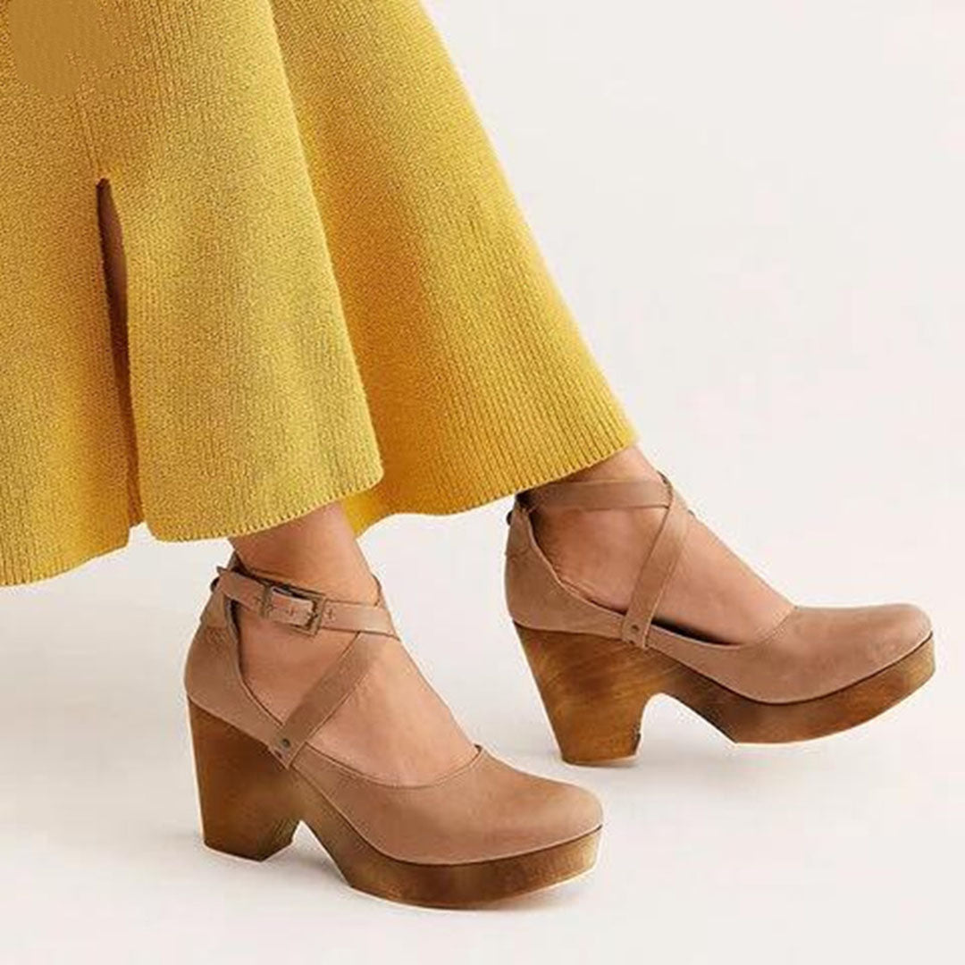 Julia Closed Toe Wedge Heels