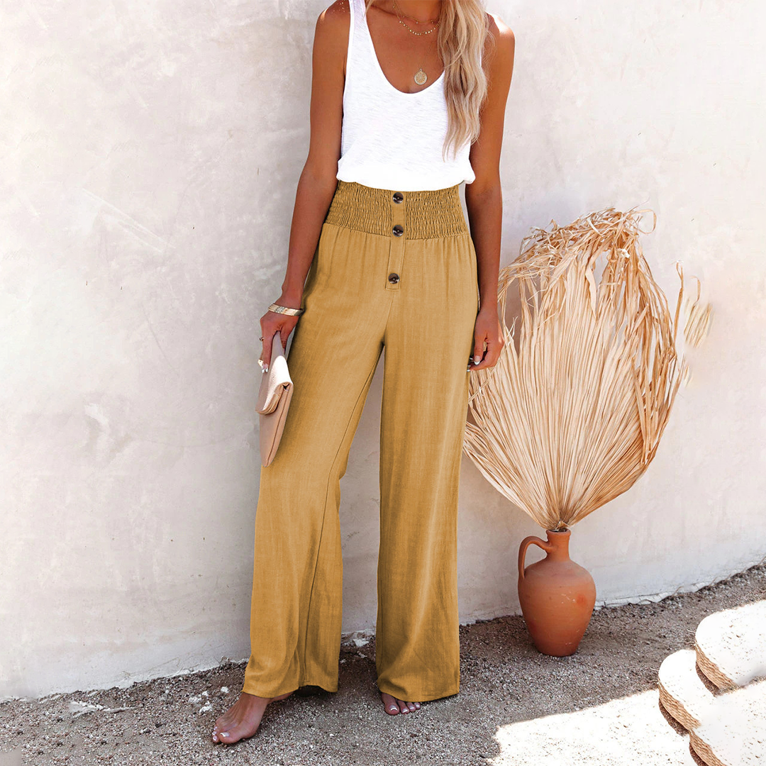 Julia Comfortable High-Waist Wide-Leg Pants