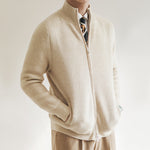 Jan Full-Zip Ribbed Knit Sweater