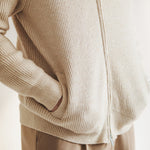 Jan Full-Zip Ribbed Knit Sweater