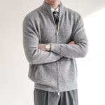 Jan Full-Zip Ribbed Knit Sweater