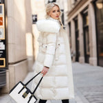 Karin Belted Hooded Quilted Coat