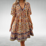 Felicia Boho Paisley Mini Dress
