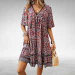 Felicia Boho Paisley Mini Dress