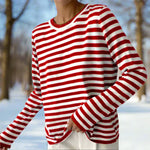 Felicia Casual Striped Long-Sleeve Shirt