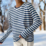 Felicia Casual Striped Long-Sleeve Shirt