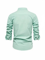 Yannick Stand Collar Button-Up Casual Shirt