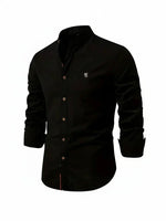Yannick Stand Collar Button-Up Casual Shirt
