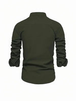 Yannick Stand Collar Button-Up Casual Shirt
