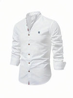 Yannick Stand Collar Button-Up Casual Shirt