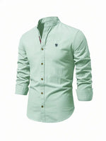 Yannick Stand Collar Button-Up Casual Shirt