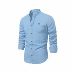 Yannick Stand Collar Button-Up Casual Shirt