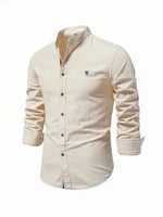 Yannick Stand Collar Button-Up Casual Shirt