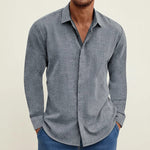 Andreas Textured Long-Sleeve Button-Up Shirt